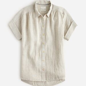 J.Crew Relaxed-fit short-sleeve Baird McNutt Irish linen shirt